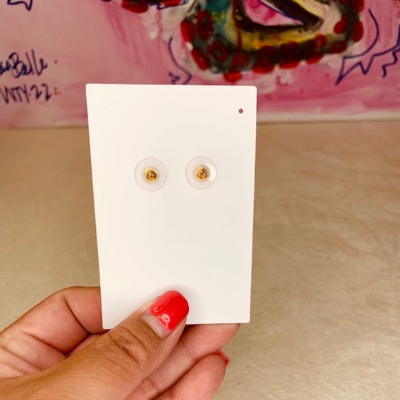 Gorgeous Violet & Purple/Gray Faux Pearl Earrings - Picture 3 of 3